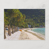 Strand in Cane Garden Bay, Insel Tortola Postkarte (Vorderseite)