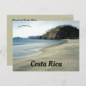 Strand in Costa Rica Postkarte (Vorne/Hinten)