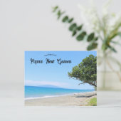 Strand in der Provinz Ost-Sepik Papua Neue Guinea Postkarte (Stehend Vorderseite)