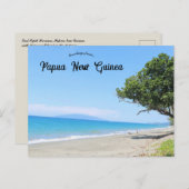 Strand in der Provinz Ost-Sepik Papua Neue Guinea Postkarte (Vorne/Hinten)