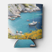 Strand in Griechenland Dosenkühler (Vorderseite)