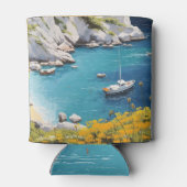 Strand in Griechenland Dosenkühler (Rückseite)