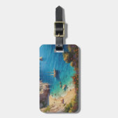 Strand in Griechenland Gepäckanhänger (Vorderseite vertikal)