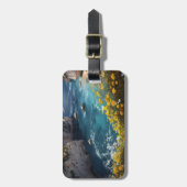 Strand in Griechenland Gepäckmarke Gepäckanhänger (Vorderseite vertikal)