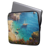 Strand in Griechenland Laptopschutzhülle (Vorderseite Links)