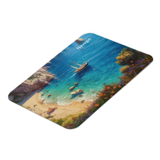 Strand in Griechenland Magnet (Linke Seite)