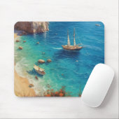 Strand in Griechenland Mousepad (Mit Mouse)