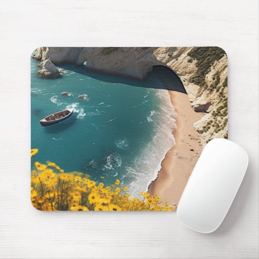 Strand in Griechenland Mousepad (Mit Mouse)