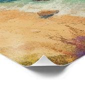 Strand in Griechenland Poster (Ecke)