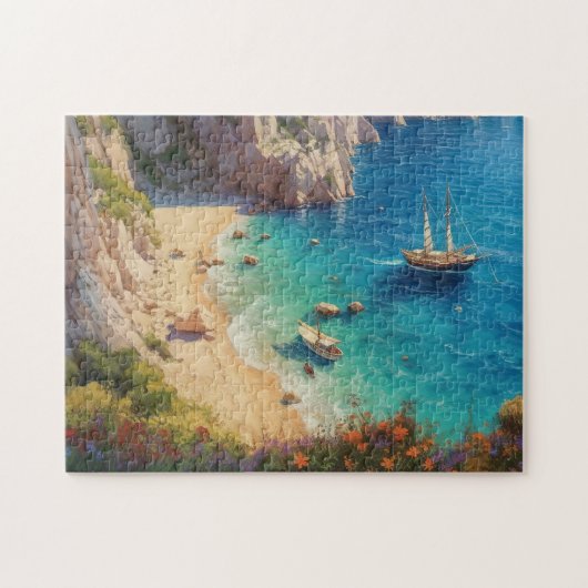 Strand in Griechenland Puzzle (Horizontal)