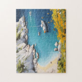 Strand in Griechenland Puzzle (Vertikal)