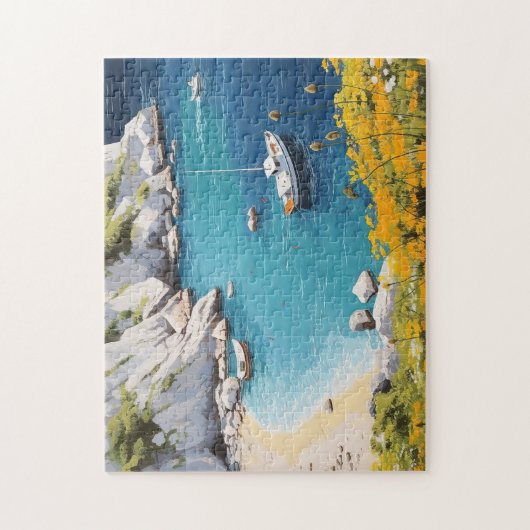 Strand in Griechenland Puzzle (Vertikal)