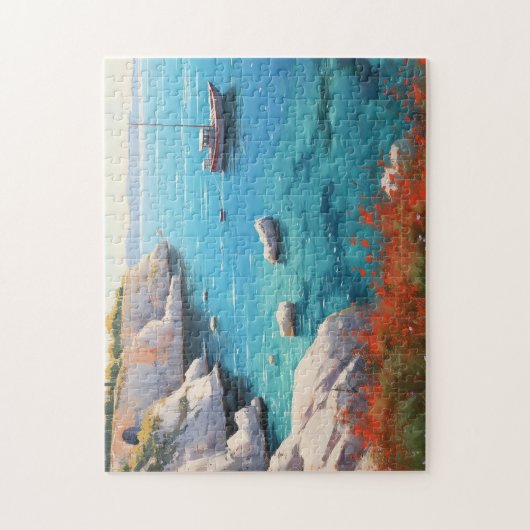 Strand in Griechenland Puzzle (Vertikal)