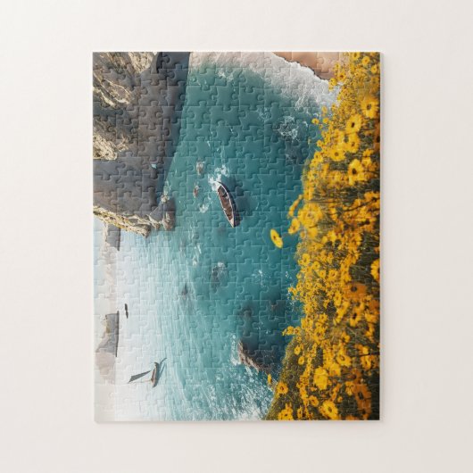 Strand in Griechenland Puzzle (Vertikal)