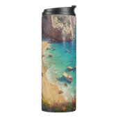 Strand in Griechenland Thermosbecher (Nach links gedreht)