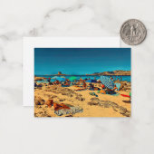Strand in Italien Mitteilungskarte (Vorderseite/Rückseite Beispiel)