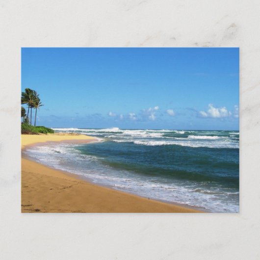 Strand in Kauai Postkarte (Vorderseite)