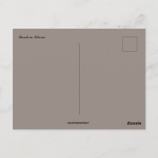 Strand in Liberia Postkarte (Rückseite)