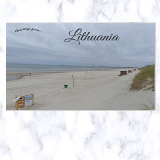 Strand in Litauen Postkarte