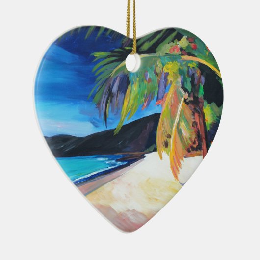 Strand in Magens den Jungferninseln Bucht-St Keramik Ornament (Rechts)