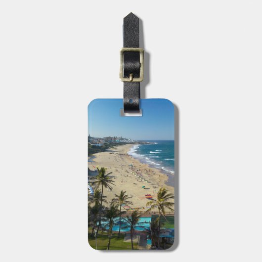 Strand in Margate, Südküste, Kwazulu-Natal Gepäckanhänger (Vorderseite vertikal)