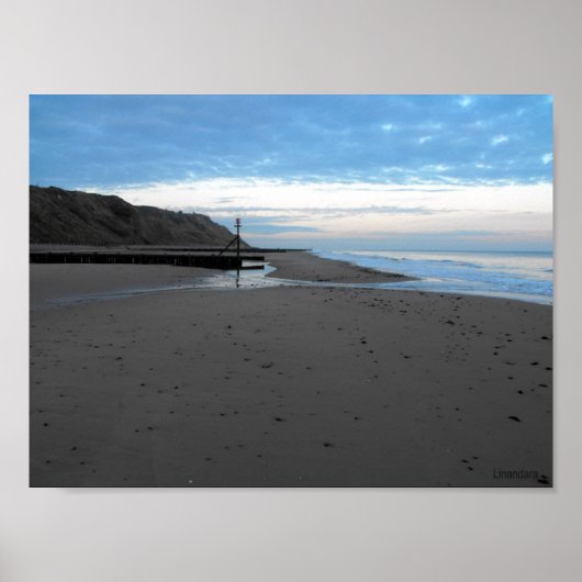 Strand in Mundesley, Norfolk von Alexandra Cook Poster (Vorne)