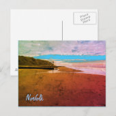 Strand in Mundesley, Norfolk von Alexandra Cook Postkarte (Vorne/Hinten)