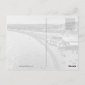 Strand in Nizza, Frankreich Postkarte (Rückseite)