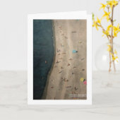 "Strand in Nizza" von Trina Chow Karte (Gelbe Blume)