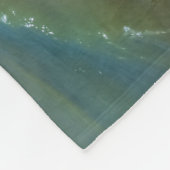 Strand in Puerto Piramides, Argentinien Fleecedecke (Ecke)