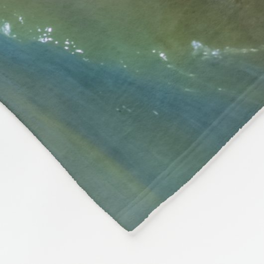 Strand in Puerto Piramides, Argentinien Fleecedecke (Ecke)