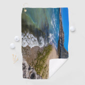 Strand in Puerto Piramides, Argentinien Golfhandtuch (Insitu)