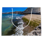 Strand in Puerto Piramides, Argentinien Große Geschenktüte (Vorderseite)