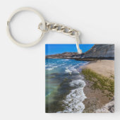 Strand in Puerto Piramides, Argentinien Schlüsselanhänger (Vorderseite)