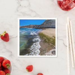 Strand in Puerto Piramides, Argentinien Serviette