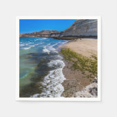 Strand in Puerto Piramides, Argentinien Serviette (Vorderseite)