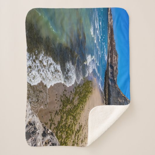 Strand in Puerto Piramides, Argentinien Sherpadecke (Vorderseite)