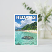 Strand in Redang Malaysia Postkarte (Stehend Vorderseite)