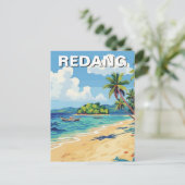 Strand in Redang Malaysia Postkarte (Stehend Vorderseite)