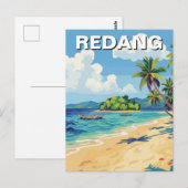 Strand in Redang Malaysia Postkarte (Vorne/Hinten)