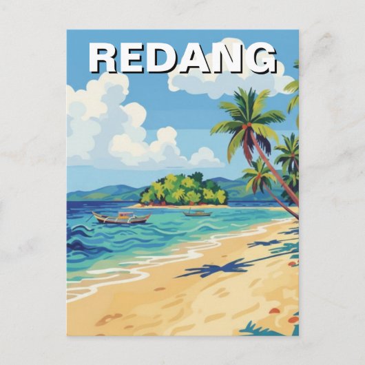 Strand in Redang Malaysia Postkarte (Vorderseite)