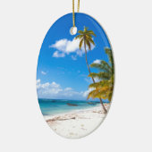 Strand in Saona Dominikanische Republik Keramikornament (Links)