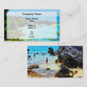 Strand in St George Bermuda Visitenkarte (Vorne/Hinten)