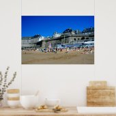 Strand in St Malo, Frankreich Poster (Küche)