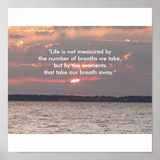 Strand Inspiriert Poster (Vorne)