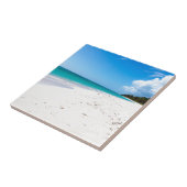 Strand Isla Saona in der Karibik Fliese (Seite)