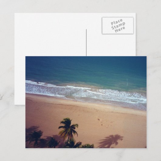 Strand Isla Verde Postkarte (Vorne/Hinten)