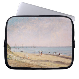 Strand John-Polizist-  Brighton (Öl auf Leinwand) Laptopschutzhülle