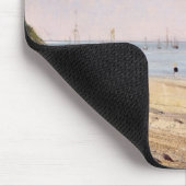 Strand John-Polizist-| Brighton (Öl auf Leinwand) Mousepad (Ecke)