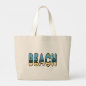 Strand Jumbo Stoffbeutel (Rückseite)